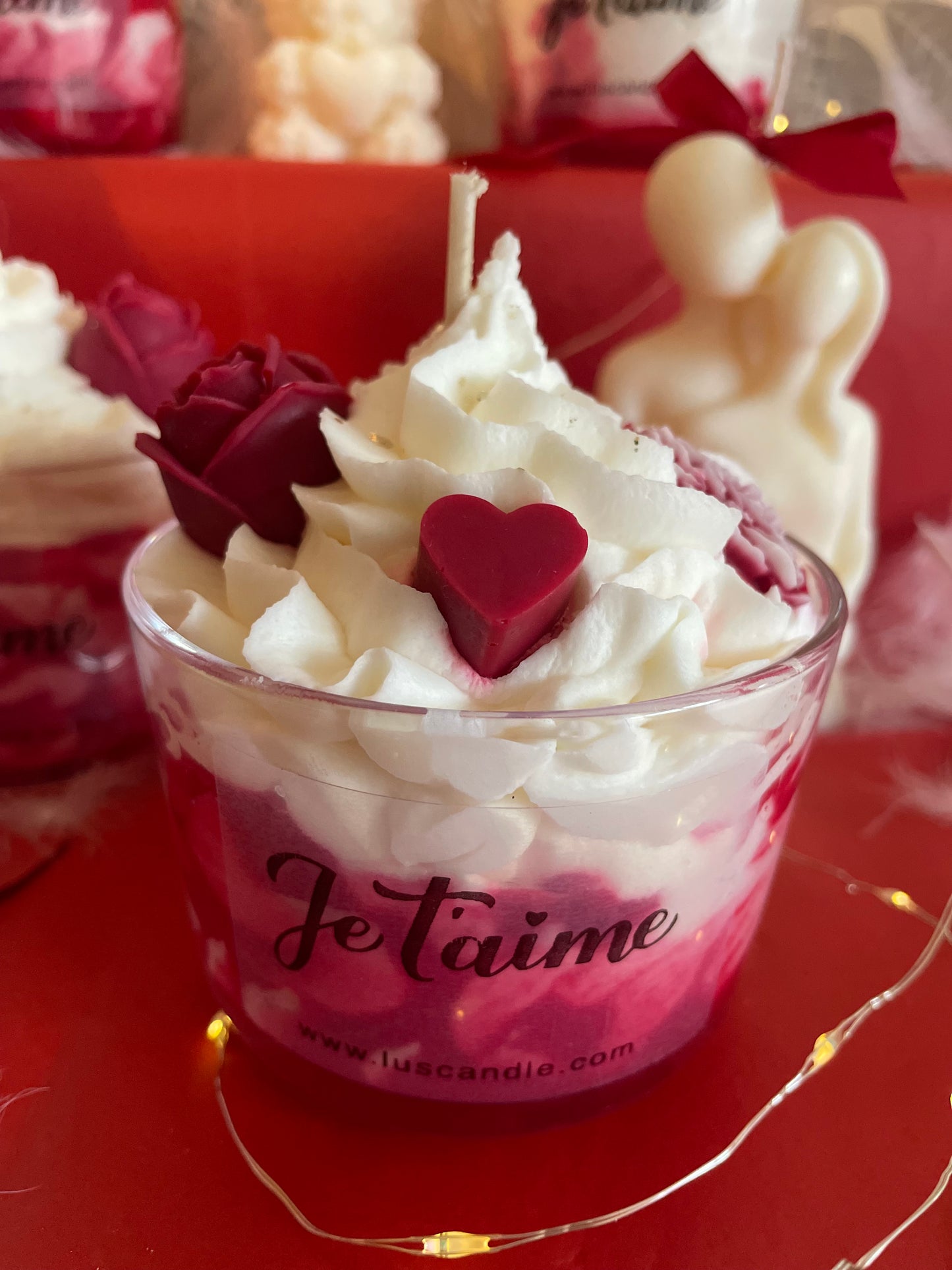 Bougies gourmande Saint-Valentin