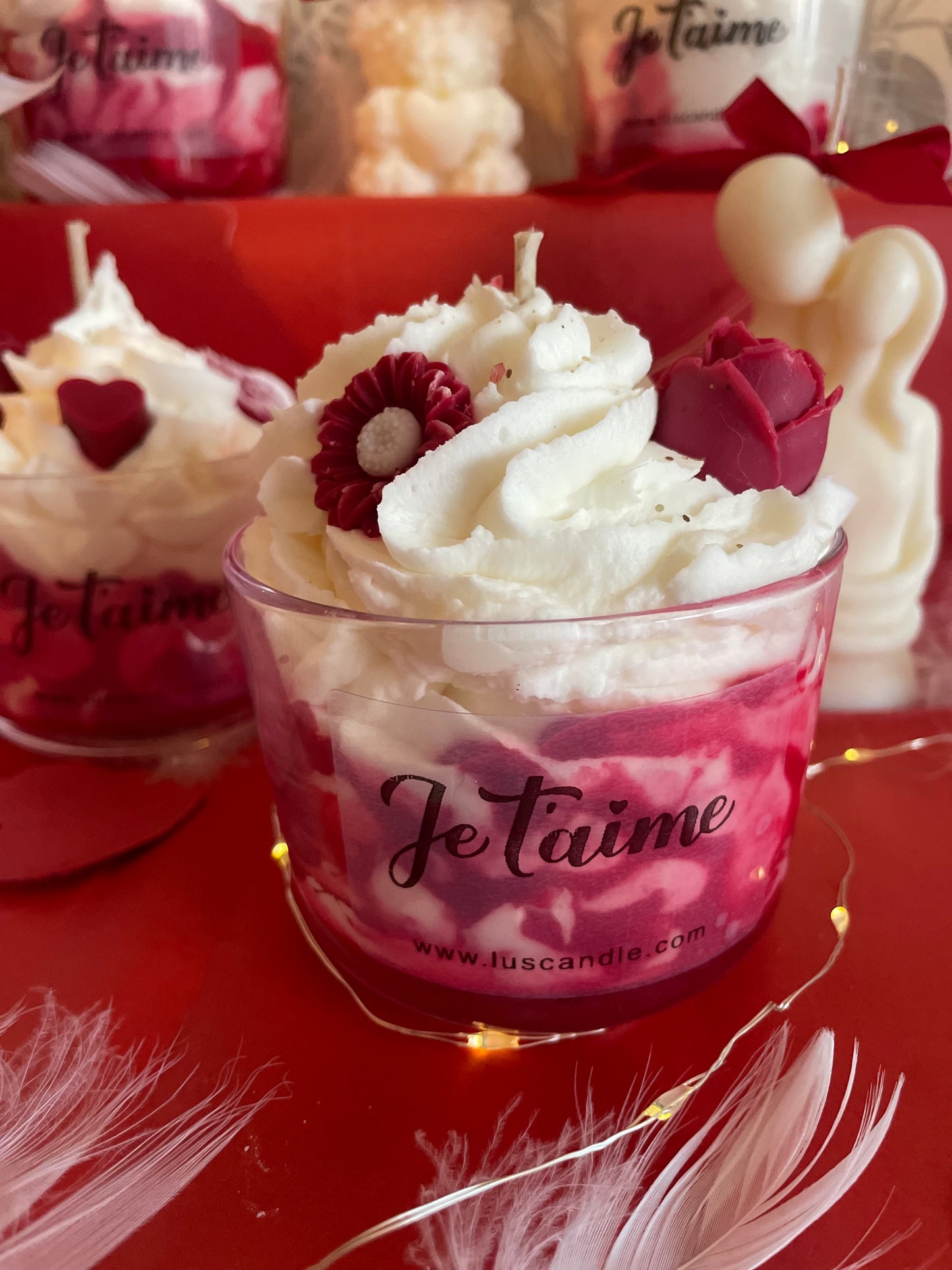 Bougies gourmande Saint-Valentin