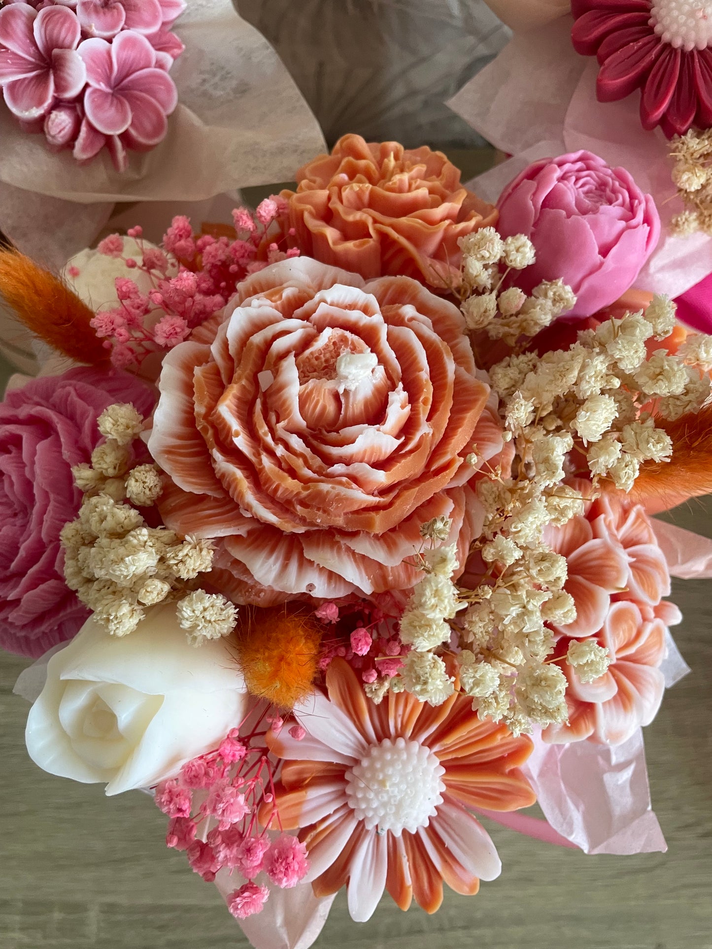 Bouquet Rose et Orange