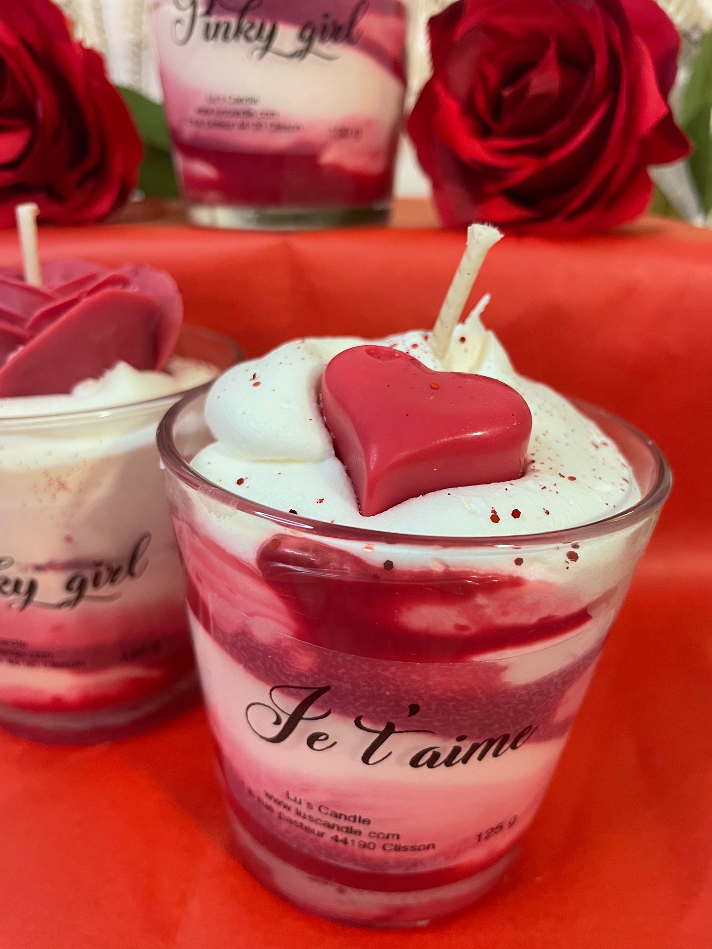 Petite bougies gourmande Saint-Valentin
