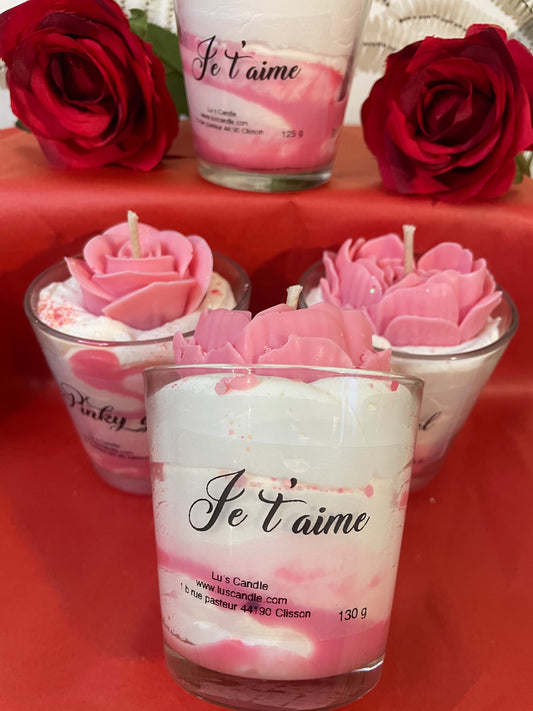 Petite bougies gourmande Saint-Valentin