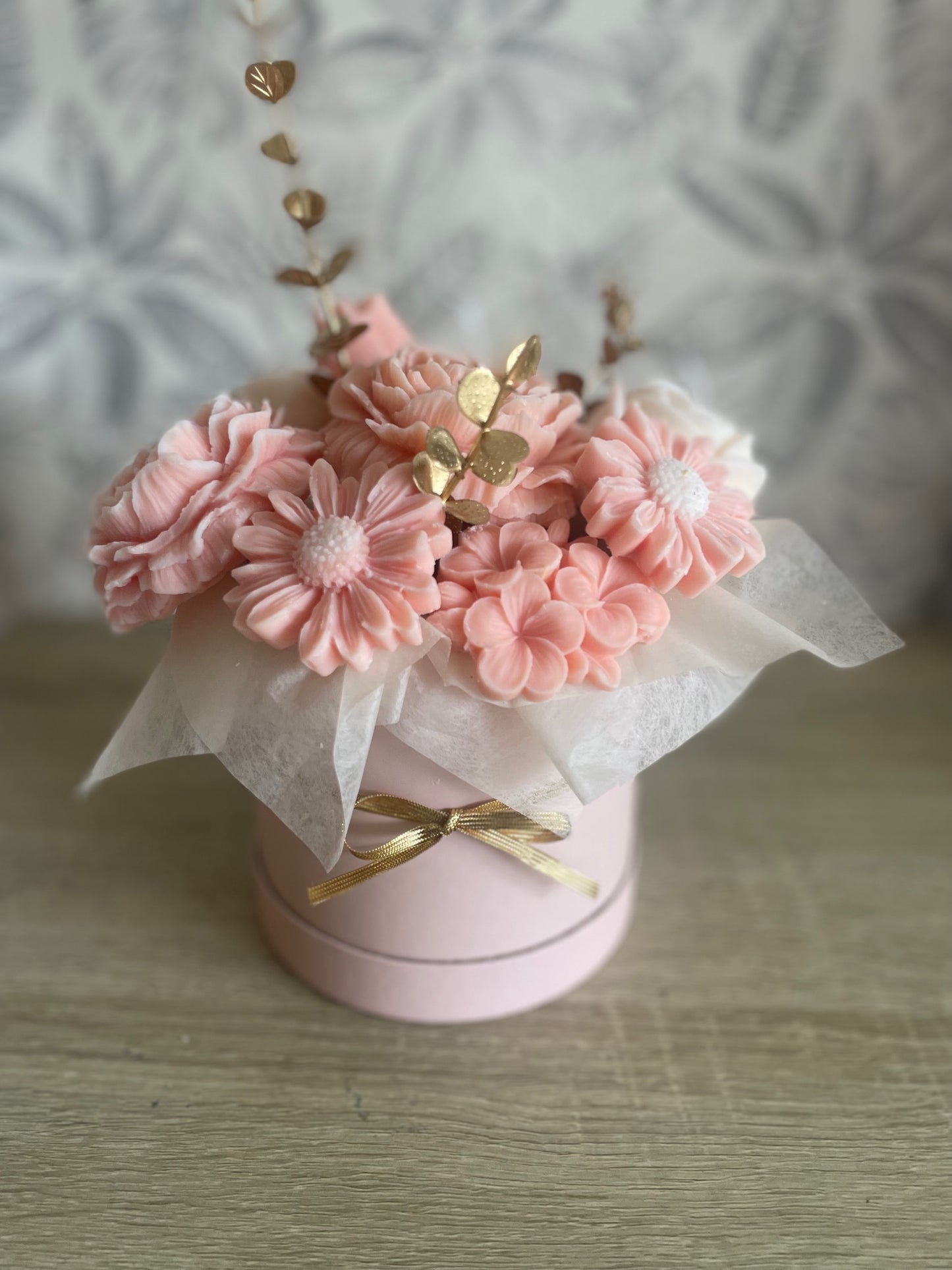 Bouquet Saumon et Doré
