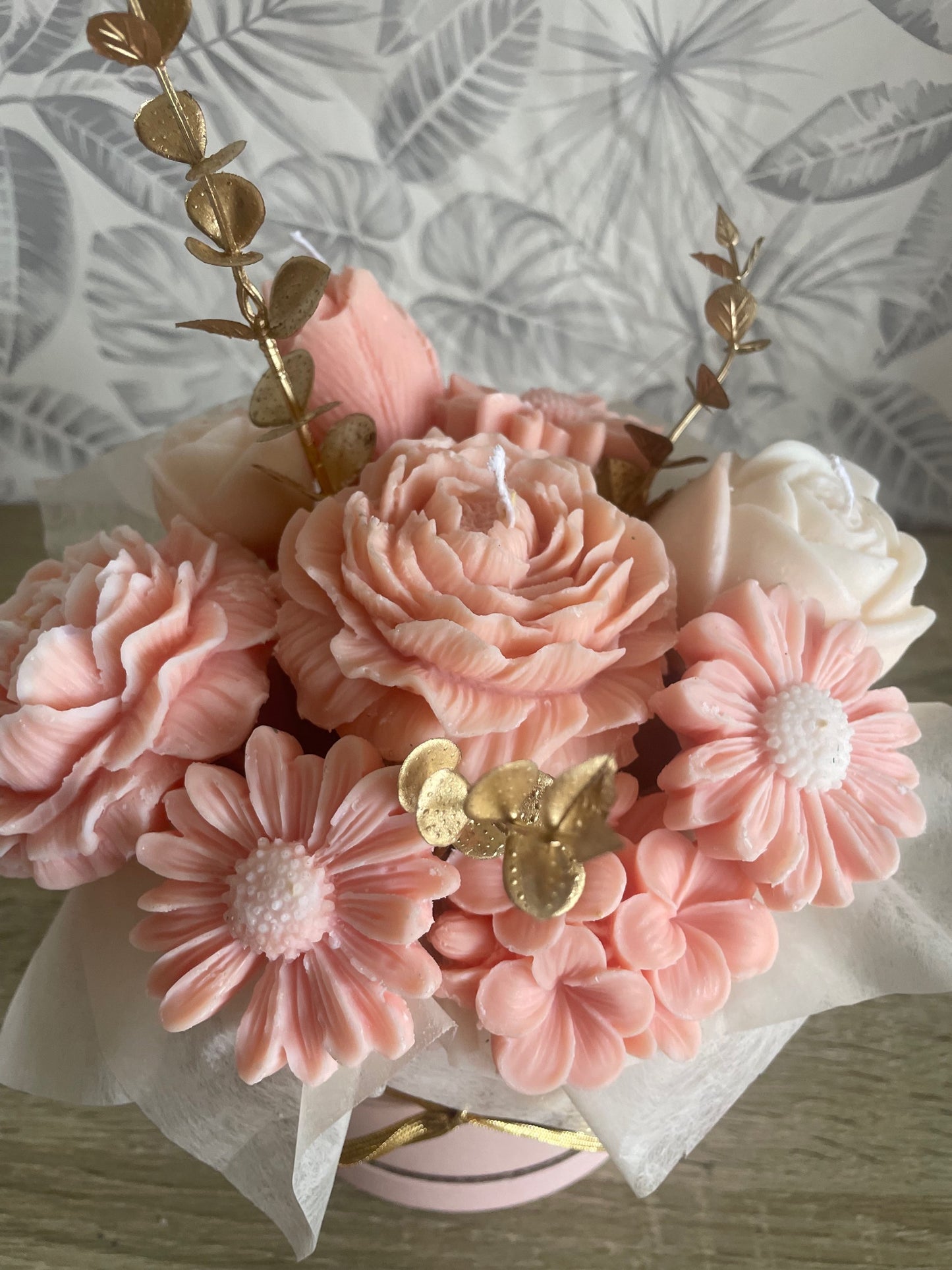 Bouquet Saumon et Doré