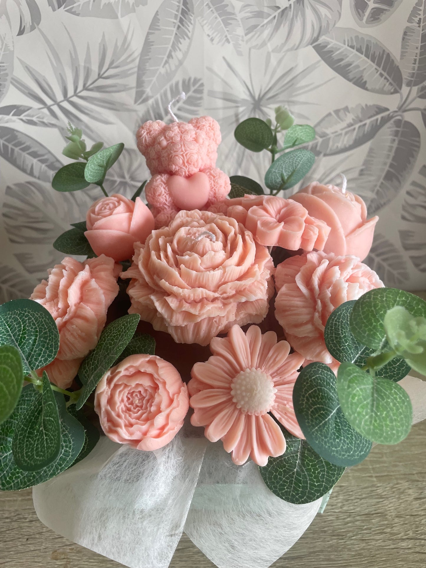 Bouquet Saumon et Vert