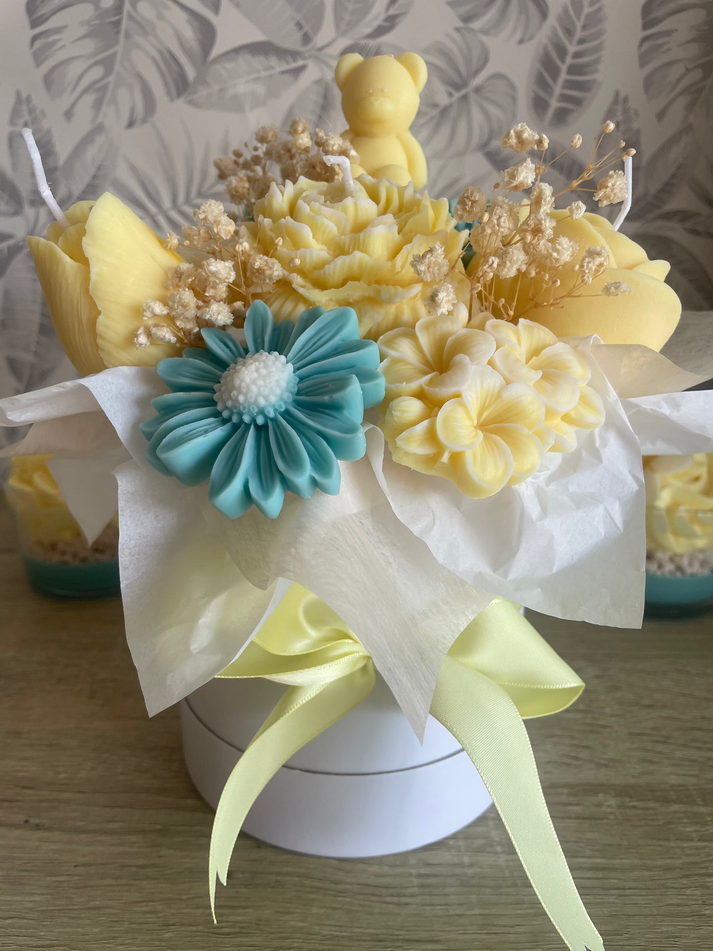 Bouquet Jaune et Bleu