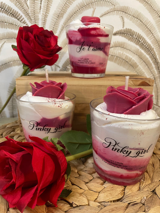 Petite bougies gourmande Saint-Valentin