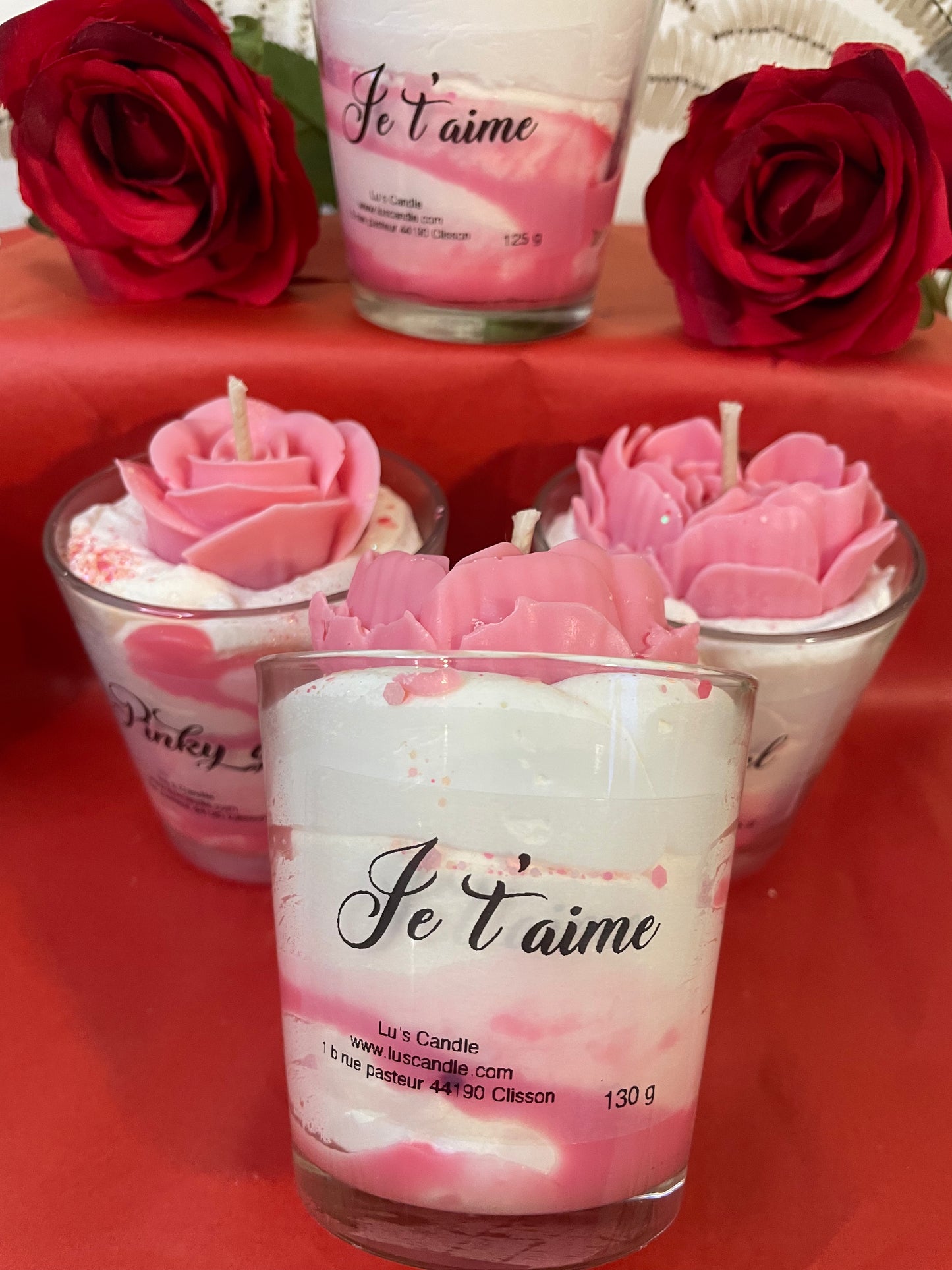 Petite bougies gourmande Saint-Valentin