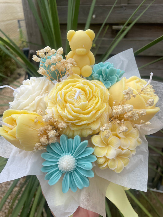 Bouquet Jaune et Bleu